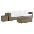 thumbnail image 2 of Modway Convene 4-Piece Outdoor Patio Furniture Set in Cappuccino White, 2 of 10