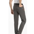 thumbnail image 5 of Men's Casual Pants Men's Solid Hiking Trousers Windproof Work Trousers Warm Lined Trekking With Pockets Outdoor Fitness Softshell Grey 2XL, 5 of 8