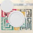 thumbnail image 3 of Ambesonne Indie Place Mats Set of 4, Vintage Spiral Colorful, Standard Size, Multicolor, 3 of 6