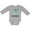 AC-Heather Grey, variant on Inktastic First Birthday Dinosaur Party 1 Year Old Boys or Girls Long Sleeve Baby Bodysuit