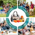 thumbnail image 6 of FORMRS Insulated Lunch Bag for Work School Unisex Large Capacity Cooler with Shoulder Strap, Abstract Landscape, 6 of 6