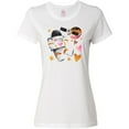 thumbnail image 3 of Inktastic Astronaut Valentine Outer Space Hearts Women's T-Shirt, 3 of 5