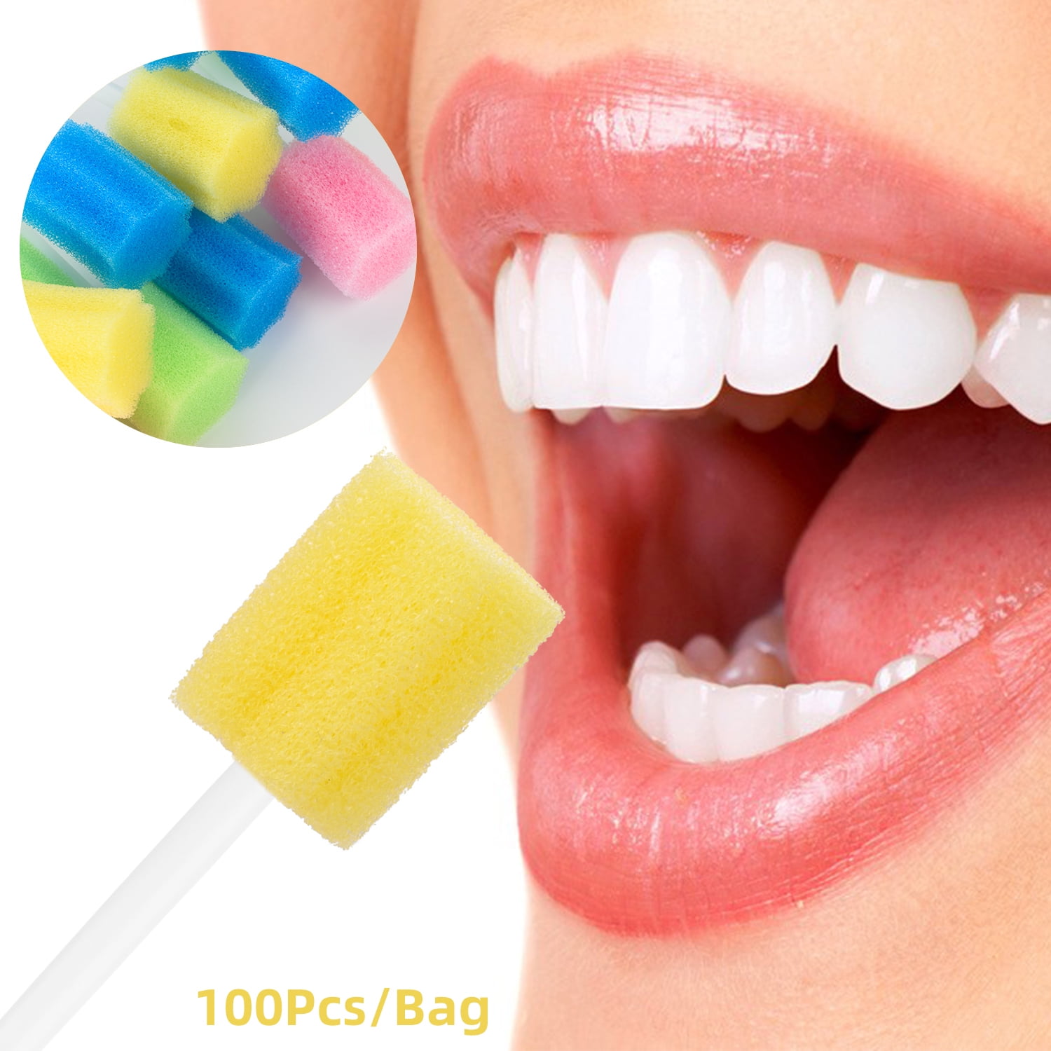 Oral Care Swabs Disposable 100 Counts