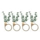 thumbnail image 2 of Anillos de servilletas de flores, 4 piezas Anillos de servilletas de flores artesanales simples Anillos de servilletas de mesa de hotel Anillos de servilletas compactos y livianos, 2 of 12