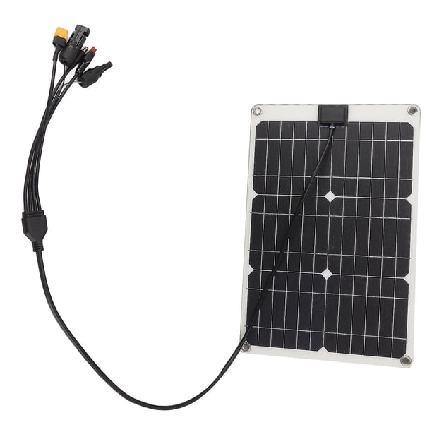 Panneau Solaire Monocristallin 50 à 180W – 18V, Sortie MC4, Noir/argent, Solartronics