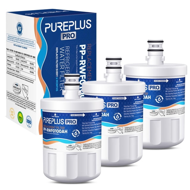 Filtro de agua para frigorífico PUREPLUS PRO para LG LT500P, paquete de 3