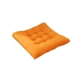 thumbnail image 2 of Seat Cushion for Dining Chair, Dining Chair Cushion, 40X40 in, Brushed Fabric Thick Padding, Anchored Ties, Solid Tangerine, Chair Pads for Dining Chairs, 1 Pc, 2 of 7