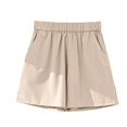 thumbnail image 3 of LINGLANG Suit Shorts Casual Wide Leg Plus Size Cropped Pants Elegant Business Casual Work Shorts High Waisted A-Line Office Dressy Summer Shorts, 3 of 4