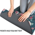 thumbnail image 3 of Pioneer Flower Floral Print Pattern Hot Yoga Mat Towel Non Slip for Hot Yoga - Quick-Drying Yoga Mat Cover with 4 Corner Pockets with Travel Bag - Hot Yoga Towel Non Slip 70"x26", 3 of 6