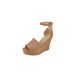 thumbnail image 1 of SANDALIA COLOR CAMEL CON DETALLE TRENZADO PULSERA AL TOBILLO. Mundo Terra 025653, 1 of 2