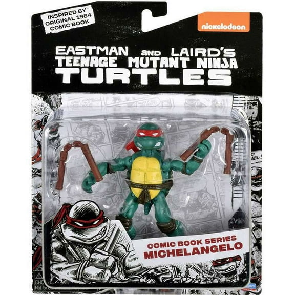 Playmates Collectible Child Michelangelo Action Figure, Teenage Mutant Ninja Turtles, 8" x 3"