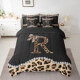 thumbnail image 2 of Castle Fairy Bowknot Letter Monogrammed R Twin Bedding Sets,Cheetah Bedding Comforter Set, 2 of 8