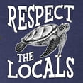 thumbnail image 6 of Wild Bobby Respect The Locals Save Our Oceans Turtle Animal Lover Women Tri-Blend Racerback Tank Top, Vintage Navy, Large, 6 of 6
