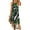 Green, variant on IROINNID Women's Round Neckline Sundress Fashion Sleeveless Sling Slit Printing Loose Casual Long Dresses Full-Length Dress