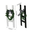 thumbnail image 2 of Minkissy 2 Pcs Échelle Décorative Bois Blanc Rustique Suspension Murale pour Famille, 2 of 6