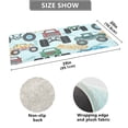 thumbnail image 3 of Luxury Bathroom Rug 39"x20" Non Slip Bedroom Mat Plush Shaggy Soft Absorbent Bath Rugs Washable Carpet for Kitchen Shower and Tub Monster Truck Cartoon Blue, 3 of 6