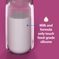 thumbnail image 3 of Dr. Brown's Silicone Baby Bottle with Collapsible Insert Designed to Reduce Colic, 9 oz with Wide-Neck Level 2 Medium Flow Nipple, BPA-Free, 3m+, Pink, 1-Pack, 3 of 10