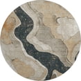 thumbnail image 2 of Addison Rugs Mayfield Premium Machine Washable Transitional Abstract Putty Round Rug, 8' x 8', 2 of 6