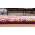 thumbnail image 4 of Unique Loom 3151713 3 x 3 ft. Rounded Trellis Frieze Round Rug, Multi Color, 4 of 5