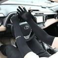 thumbnail image 2 of Summer men's and women's sunscreen UV protection arm lengthened driving running riding fishing Dew two-finger gloves, 2 of 5