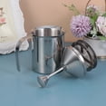 thumbnail image 4 of Stainless Steel Milk Foamer Double Layer Filter Screen Frothing Pitcher Manual Milk Frother Coffee Utensils (400cc), 4 of 7