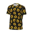 thumbnail image 6 of Wukai Sunflowers Print Men's Short-Sleeved Mesh T-Shirt,Quick-Dry Short Sleeve Workout T-Shirt-3X-Large, 6 of 8