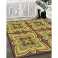 thumbnail image 3 of Ahgly Company Machine Washable Indoor Rectangle Transitional Sienna Brown Area Rugs, 6' x 9', 3 of 7