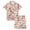 ZB-Light Pink, variant on Teen Pajama Sets Girl 2Pc Bow Tie Soft Loungewear Lightweight Button Down Pj Set Sleepwear Outfit