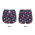 thumbnail image 3 of Pofeuu mushroom Skull star Print Women's Athletic Shorts Running Workout Shorts Tummy Control Quick Dry Gym Shorts with Pockets Double layer sports shorts-Large, 3 of 7