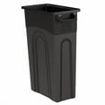 thumbnail image 2 of 23 Gallon Highboy Trash Can, Heavy Duty Plastic Waste Container - Black - Space Saving Design with Handles & Vented Sides for Easy Bag Removal, 2 of 6