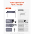 thumbnail image 6 of VEVOR Manual Retractable Awning, 138" Outdoor Retractable Patio Awning Sunshade Shelter, Height Adjustable Patio Door Window Canopy with Manual Crank Handle for Backyard, Garden, Balcony, Dark Gray, 6 of 9