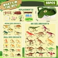 thumbnail image 5 of Style-Carry Dinosaur Toys for Kids 3-6 Years, 54Pcs Dinosaurs Figures&Trees&Fence, Dino Toy Gift for Toddler Boys Girls Ages 3 4 5, 5 of 7