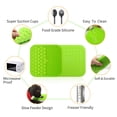 thumbnail image 5 of Dog Licking Mat with Suction Cups - Food Slow Feeder Pad for Dog Anxiety Relief(Green), 5 of 7