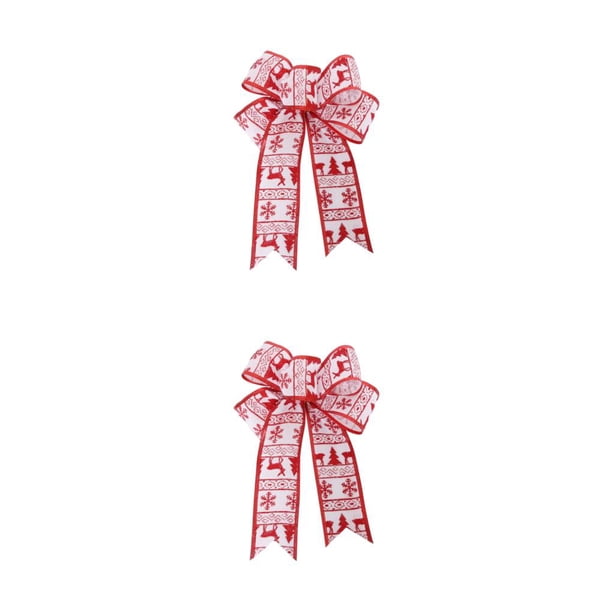 Toystoory 10X colgante de Navidad decoración de Navidad colgante colgante DIY Prop mano de obra fina exquisitos arcos de arpillera tipo de tipo 4 2Conjunto