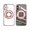 Rosegold, variant on ELEHOLD Plating Case for iPhone 16,Transparent Clear Back Magnetic Compatible with Mag Safe Charging Foldable Kickstand Shockproof Anti-Yellowing Case for iPhone 16,Lightpurple