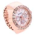thumbnail image 4 of EeaseMX Relojes de anillo de diamantes de imitación Reloj de anillo de dedo de cuarzo reloj de anillo elástico Festival de regalo, 4 of 7