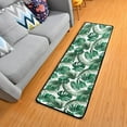 thumbnail image 3 of Dreamtimes Summer Palm Leaves Hallway Runner Rug 2'x6' Kitchen Rug with Rubber Backing Tropical Rainforest Non Slip Entryway Rug Runner Washable Soft Area Rug for Hallway Bedroom Kitchen Decor, 3 of 6