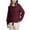 Burgundy, variant on IROINNID Pullover Sweater for Women V-neck Knit Long Sleeve Casual Pullover Loose Warm Casual Lightweight Base Sweater,Burgundy