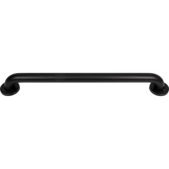 Grab Bar, 24 Inches, 1-1/2" Diameter, 1-1/2" Wall Clearance, Concealed Screws, Matte Black by Stone Harbor Hardware