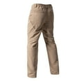 thumbnail image 4 of Zimjoy Mens Pants Army Water Repellent Rip Stop Cargo Pants Lightweight Relaxed Fit Utility Trousers Durable Waistband Trousers with Multi Pocket, Khaki 2XL, 4 of 5