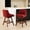 WINE RED, variant on Ivory Upholstered - Soft Foam and Spring Inner - Cafe Socializing - Relaxed Sitting Experience