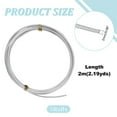 thumbnail image 3 of 5 Rolls 12 Gauge Textured Round Aluminum Wire Silver Color Bendable Metal Craft Wire for Jewelry Wrapping Craft and Floral Wire 6.56 Feet(2m)/Roll, 3 of 6