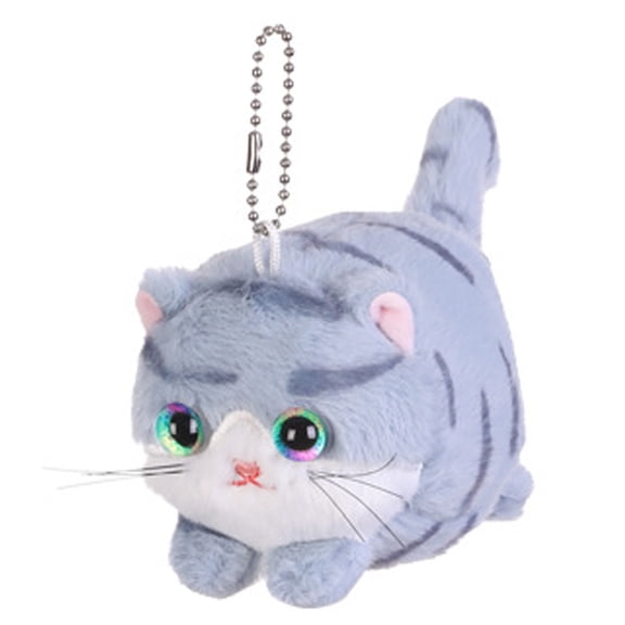 Plush Blue Cat with Swinging Tail and Bi Sound, 4", 0.1lb, Stuffed Animal, Cute Cat, Super Soft Cute Toy