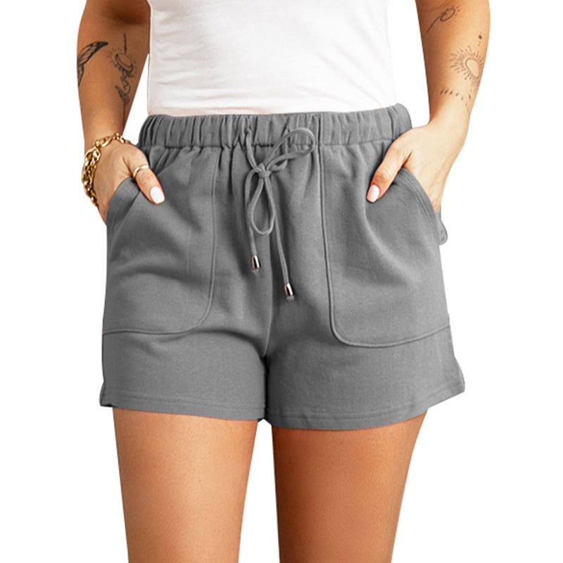 Women Summer Shorts Bowknot Tie Waist Summer Casual Shorts with Pockets -  Walmart.com