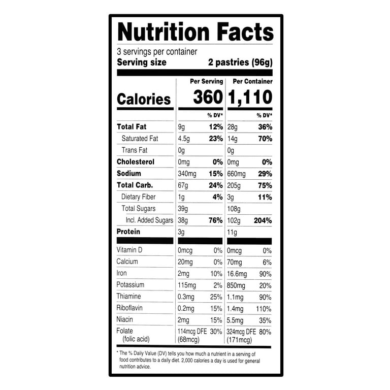 Great Value Frosted Strawberry Toaster Pastries, 10.1 oz, 6 Count