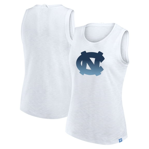 Women's Fanatics White North Carolina Tar Heels Activate Slub Tank Top