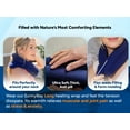 thumbnail image 3 of SunnyBay Microwave Heating Pad, Microwavable Heated Neck and Shoulder Wrap, Hands-Free Weighted Moist Hot or Cool Pack, Soft Fleece Cover and Flaxseed Filling, 27x7, Buffalo Plaid, 3 of 11