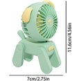 thumbnail image 2 of Ventilador de mesa portátil pequeño y silencioso (verde), 2 of 5