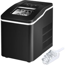 ARLIME Countertop Ice Maker Machine, Ready in 8 Mins, 26Lbs/24H, Self-Cleaning Electric Ice Making Machine with Scoop and Basket for Home, Office, Party, Bar (Green)