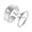 Silver, variant on 2pcs Beach Palm Tree Couple Set Promise Ring Engagement Wedding Party Matching Adjustable Lover Ring